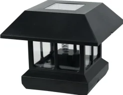 POST LGT LNTRN BLK 4.9"H