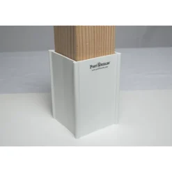 Post Shields Inc. 6 in. H x 4 in. W x 4 in. L Plastic White Fence Post Protection (Pack of 10)