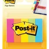 Post-it 0.5 in. W X 2 in. L Assorted Page Markers 5 pad