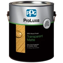 PPG ProLuxe Transparent Matte Mahogany Oil-Based Alkyd Wood Finish 1 gal. (Pack of 4)