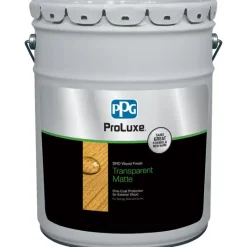 PPG ProLuxe Transparent Matte Teak Oil-Based Alkyd Wood Finish 5 gal.