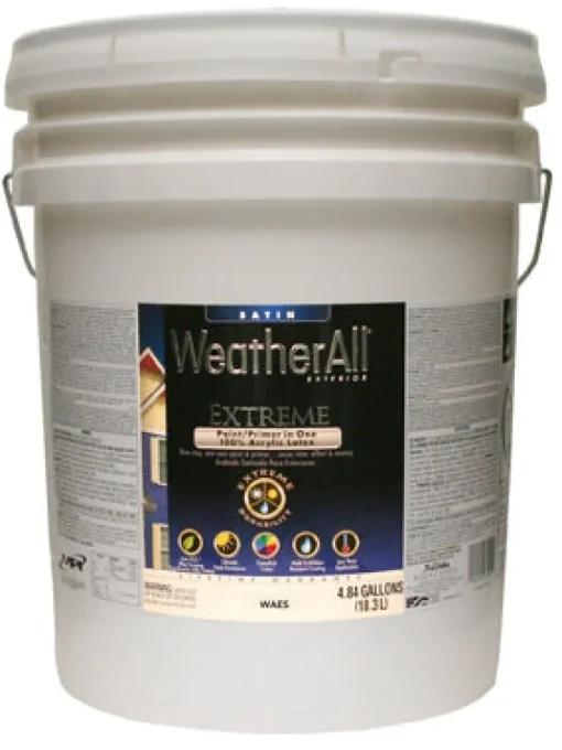 Premium Extreme Exterior Paint/Primer In One, Pastel Base Satin, 5-Gals.
