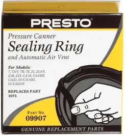 Presto Rubber Dishwasher Safe Pressure Cooker Sealing Ring 21 qt. Capacity