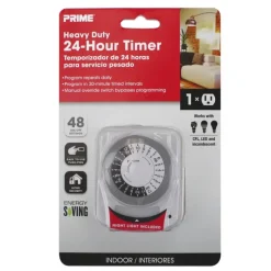 Prime Indoor Mechanical Timer 125 V White