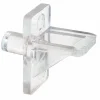 Prime Line Clear Plastic Shelf Support Peg 1/4 Dia. x 1.05 L x 1.8 W in. for Adjustable Shelving