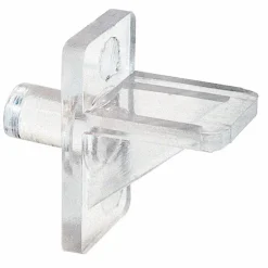 Prime Line Clear Plastic Shelf Support Peg 1/4 Dia. x 1.05 L x 1.8 W in. for Adjustable Shelving
