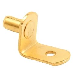 Prime Line U10168 1/4" 20 Lb Capacity Brass "L" Peg Shelf Support