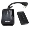 Prime Outdoor Timer With Remote Control and Grounded Outlets 12 V Black