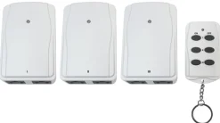 Prime White 15A Programmable Indoor Wireless Remote with Grounded Outlets