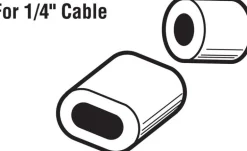 Prime-Line 1/4 in. D Aluminum Cable Ferrules and Stops