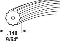 Prime-Line 0.14 in. D X 500 ft. L Screen Spline