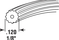 Prime-Line 0.12 in. D X 25 ft. L Screen Spline