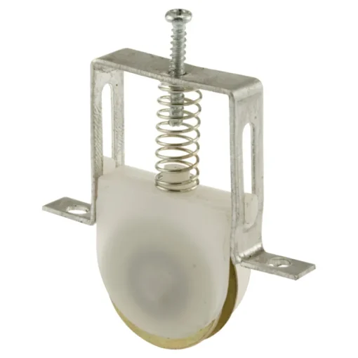 Prime-Line 1 in. D X 1/4 in. L Aluminum/Steel Roller Assembly 2 pk