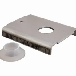 Prime-Line 0.38 in. D X 1-7/8 in. L Mill Silver Steel Bracket 2 pc