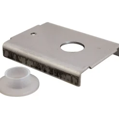 Prime-Line 0.38 in. D X 1-7/8 in. L Mill Silver Steel Bracket 2 pc