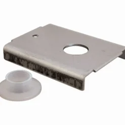 Prime-Line 0.38 in. D X 1-7/8 in. L Mill Silver Steel Bracket 2 pc