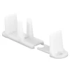 Prime-Line 1.38 in. D X 3 in. L Matte White Nylon Door Guide 2 pc