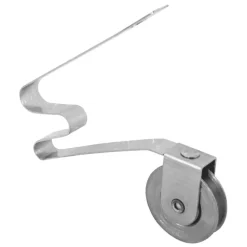 Prime-Line 1 in. D X 1/4 in. L Mill Steel Spring Tension Roller Assembly 2 pk