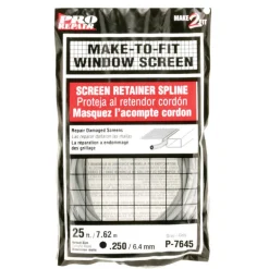 Prime-Line 0.25 in. D X 300 in. L Screen Spline