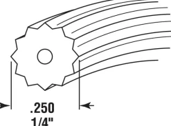 Prime-Line 0.25 in. D X 300 in. L Screen Spline