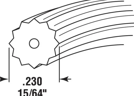 Prime-Line 0.23 in. D X 25 in. L Screen Spline