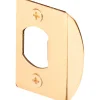 Prime-Line 2.25 in. H X 1-5/8 in. L Brass-Plated Steel Latch Strike Plate