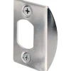 Prime-Line 2-1/4 in. H X 1-7/16 in. L Chrome Steel Latch Strike Plate