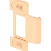 Prime-Line 2.75 in. H X 1.25 in. L Polished Brass Brass Door Strike