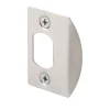 Prime-Line 2-1/4 in. H X 1-5/8 in. L Satin Nickel Gray Steel Latch Strike Plate