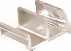 Prime-Line 5.4 in. H X 9/16 in. W Clear Frameless Shower Door Bottom Guide