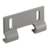 Prime-Line 7.35 in. H X 1-1/2 in. W Gray Frameless Shower Door Bottom Guide