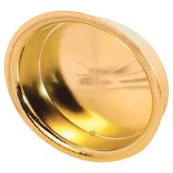 Prime-Line 2.13 in. L Brass-Plated Gold Steel Flush Mortise Finger Pull