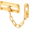 Prime-Line 3.43 in. L Bright Brass Steel Chain Door Guard