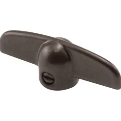 Prime-Line 2.4 in. L Painted Bronze Zinc Universal Casement Tee Handles 2 pk