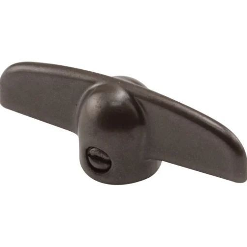 Prime-Line 2.4 in. L Painted Bronze Zinc Universal Casement Tee Handles 2 pk