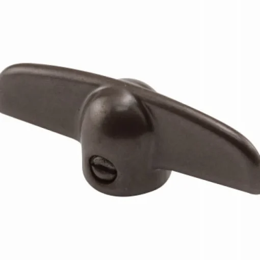 Prime-Line 2.4 in. L Painted Bronze Zinc Universal Casement Tee Handles 2 pk