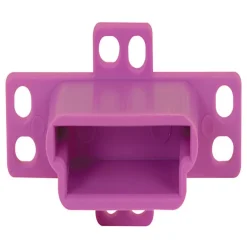 Prime-Line 1-1/4 in. L Plastic Center Guide Drawer Track Back Plate 1 pk