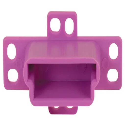 Prime-Line 1-1/4 in. L Plastic Center Guide Drawer Track Back Plate 1 pk