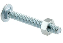 Prime-Line 1-7/8 in. L X 1/4 in. D Steel Carriage Bolts w/Nuts