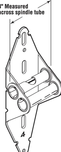 Prime-Line 3 in. W X 1 in. L Steel Garage Door Hinge