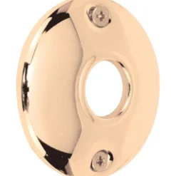 Prime-Line Brass Plated Steel Door Knob Rosettes 2 pk