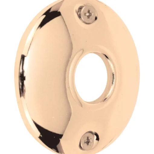 Prime-Line Brass Plated Steel Door Knob Rosettes 2 pk