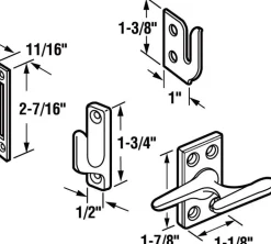 Prime-Line Brass-Plated Die-Cast Zinc Casement Lock 1 pk