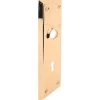 Prime-Line Bright Brass Door Escutcheon Plates Left Handed