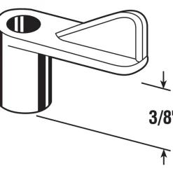 Prime-Line Bright White Plastic Screen Clip For 3/8 inch 12 pk