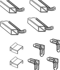 Prime-Line Bronze Aluminum 5/16 in. W X 3/4 in. L Screen Frame Kit 1 pk