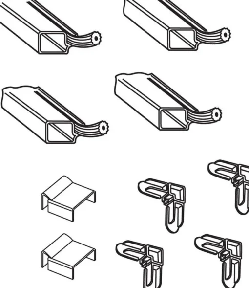 Prime-Line Bronze Aluminum 5/16 in. W X 3/4 in. L Screen Frame Kit 1 pk