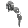 Prime-Line Brushed Nickel Steel Clockwise Mailbox Lock