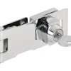 Prime-Line Chrome-Plated Steel 4 in. L Keyed Hasp Lock 1 pk
