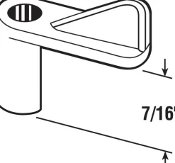 Prime-Line Gray Plastic Screen Clip For 7/16 inch 4 pk